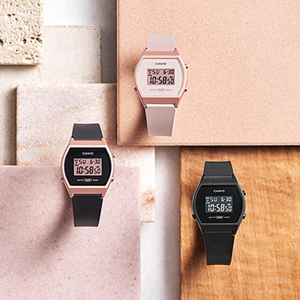 CASIO 卡西歐 運動休閒風復古電子錶 LW-204-1A, , large