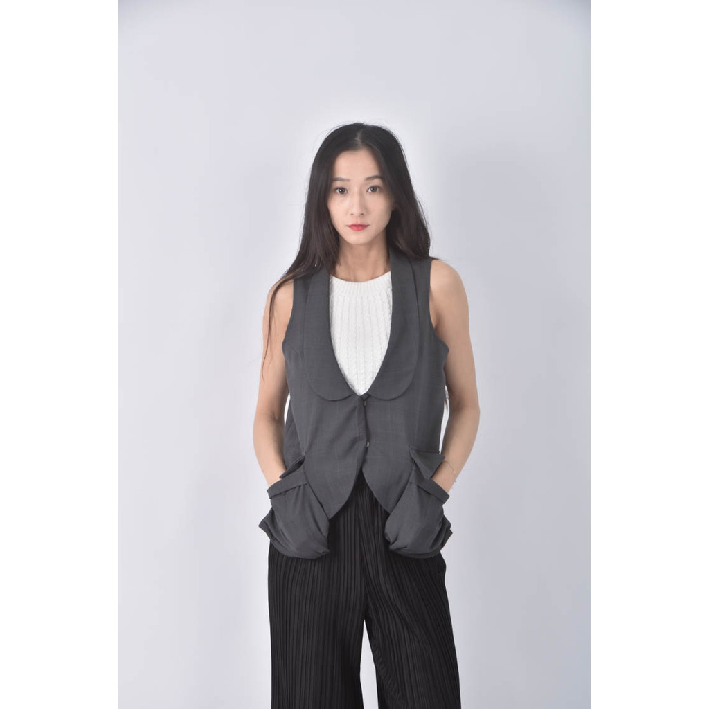 (S) ep西裝背心黑色外套二手衣, , large