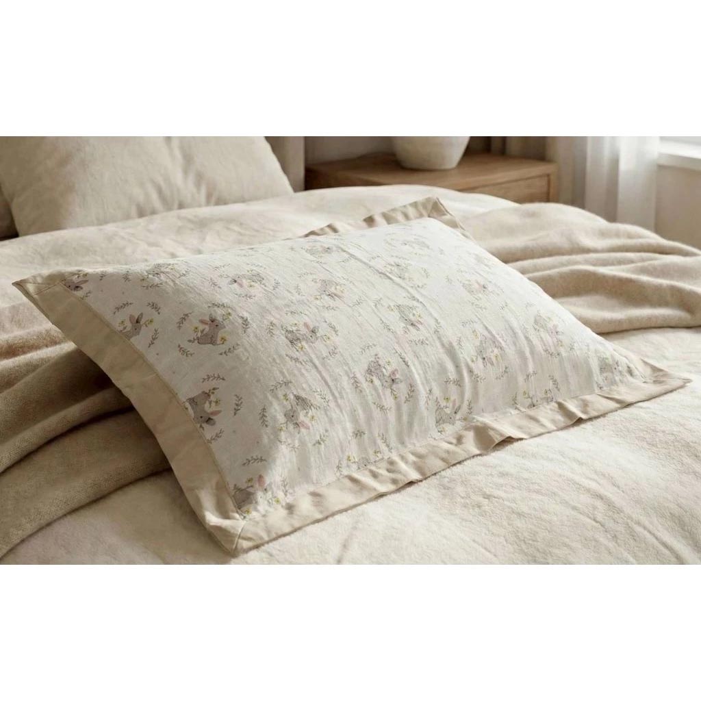 Kaimei Cotton｜High-Quality Four-Layer Cotton & Linen Pillow Towel / Pillow Cover., , large