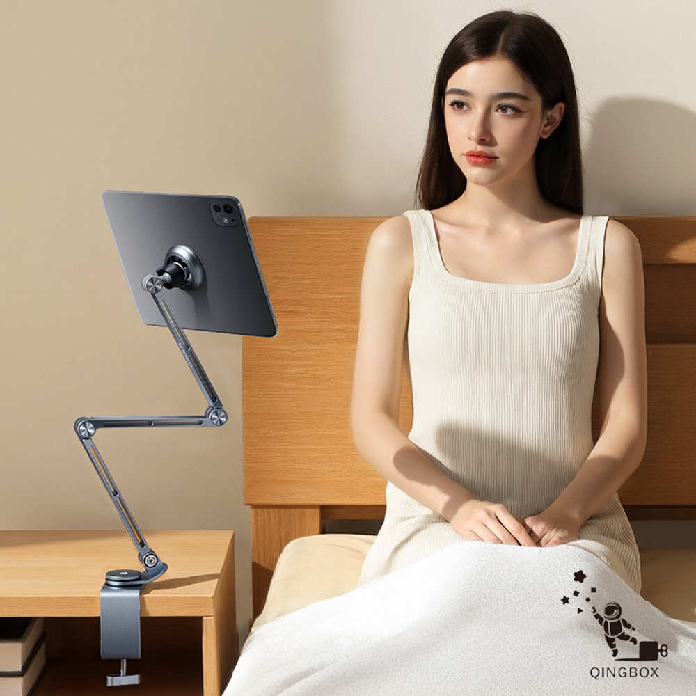 Rtako銳塔克LQ T01 360&deg;旋轉合金懸臂支架平板夾手機架, , large