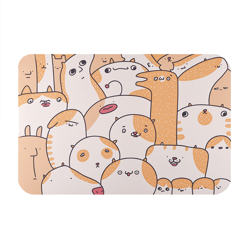 【怪獸】新銳設計師 10秒頂吸 軟式珪藻土吸水地墊 NewGen Designer(60x40cm) -喵喵