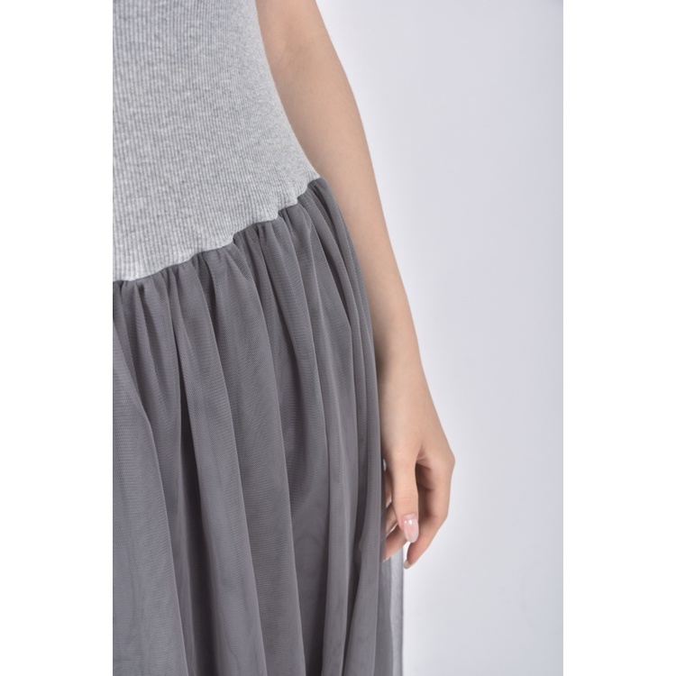 (S) woog質感無袖綠色洋裝二手衣, , large