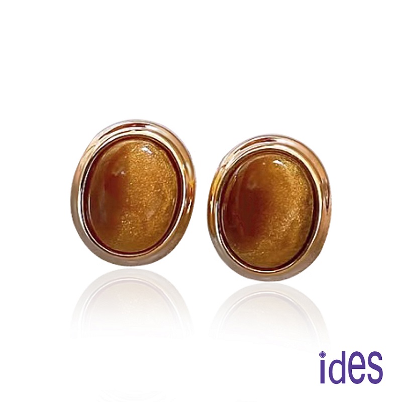 [ides愛蒂思] 輕珠寶時尚設計都會系列耳環/復古金, , large