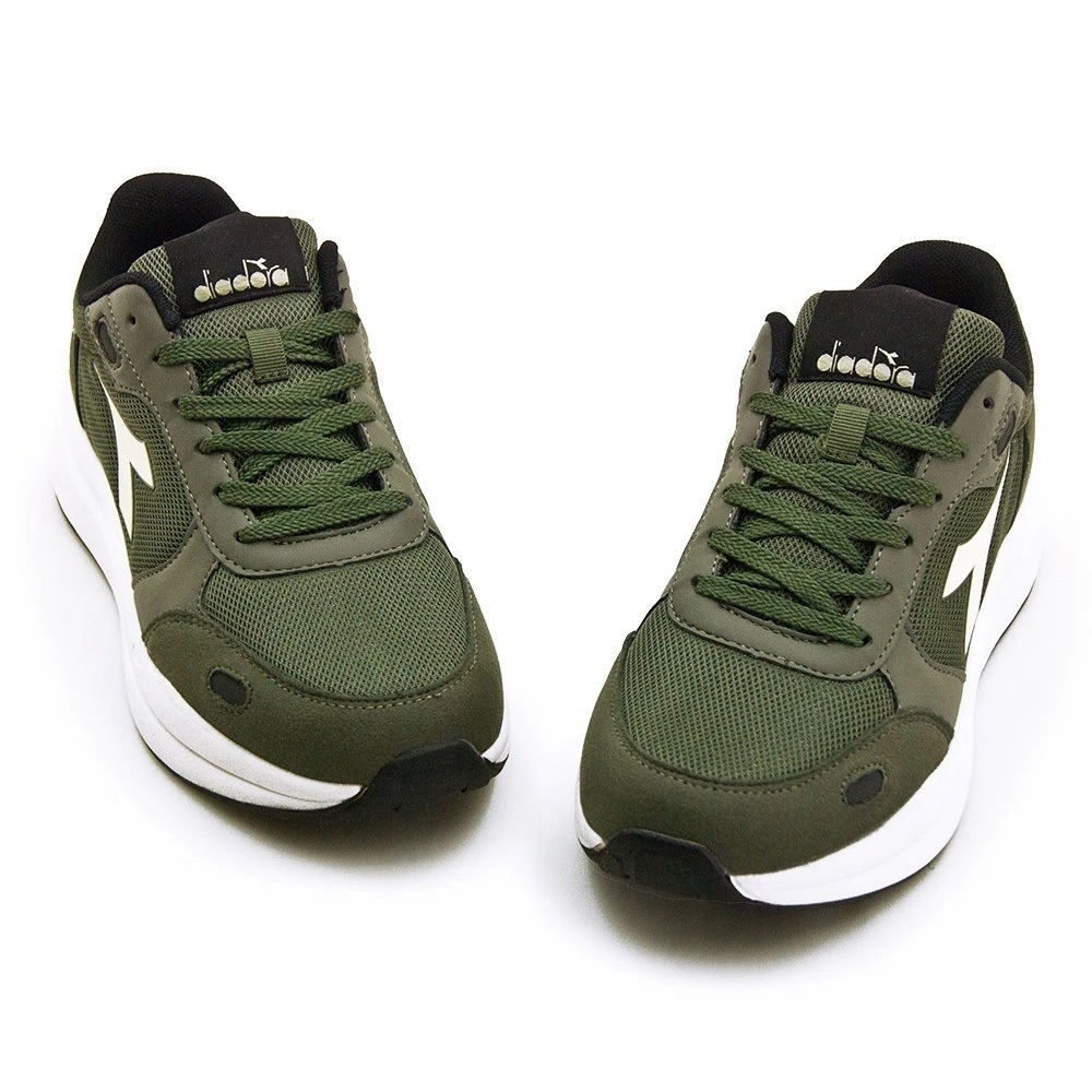 DIADORA迪亞多那 生活時尚運動鞋 男運動鞋 男鞋 慢跑鞋 寬楦 透氣 保護後跟 輕量 吸震 減壓 緩衝 黑灰 綠黑, , large