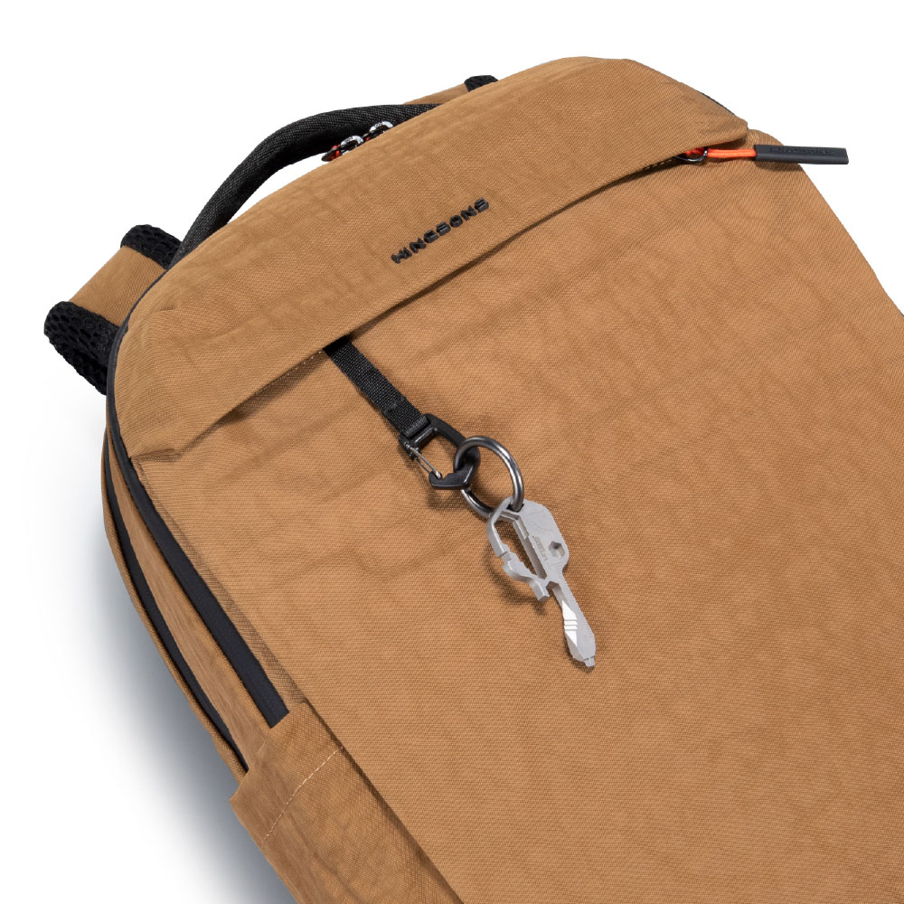 [杰鼎奧拉] KINGSONS｜水洗紋理-防水雙層後背包｜防潑水材質｜可容納15.6吋筆電-燧石黑, 燧石黑, large