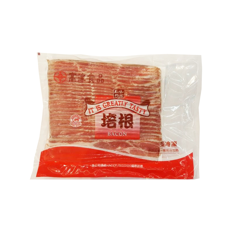 高津食品冷凍台灣豬培根片600g, , large