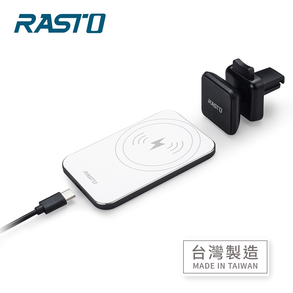 RASTO RB17 15W Magnetic Qi Wireless Fast Car Charger, , large