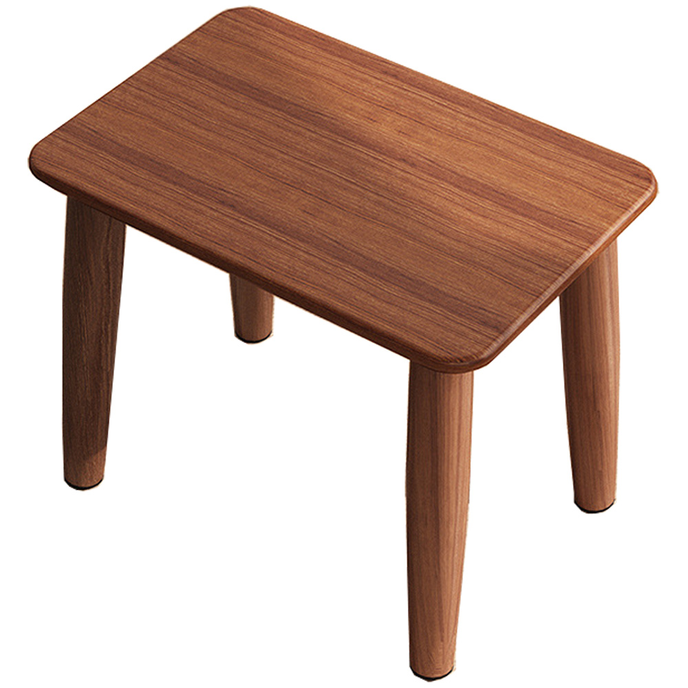 Rectangular solid wood stool, , large