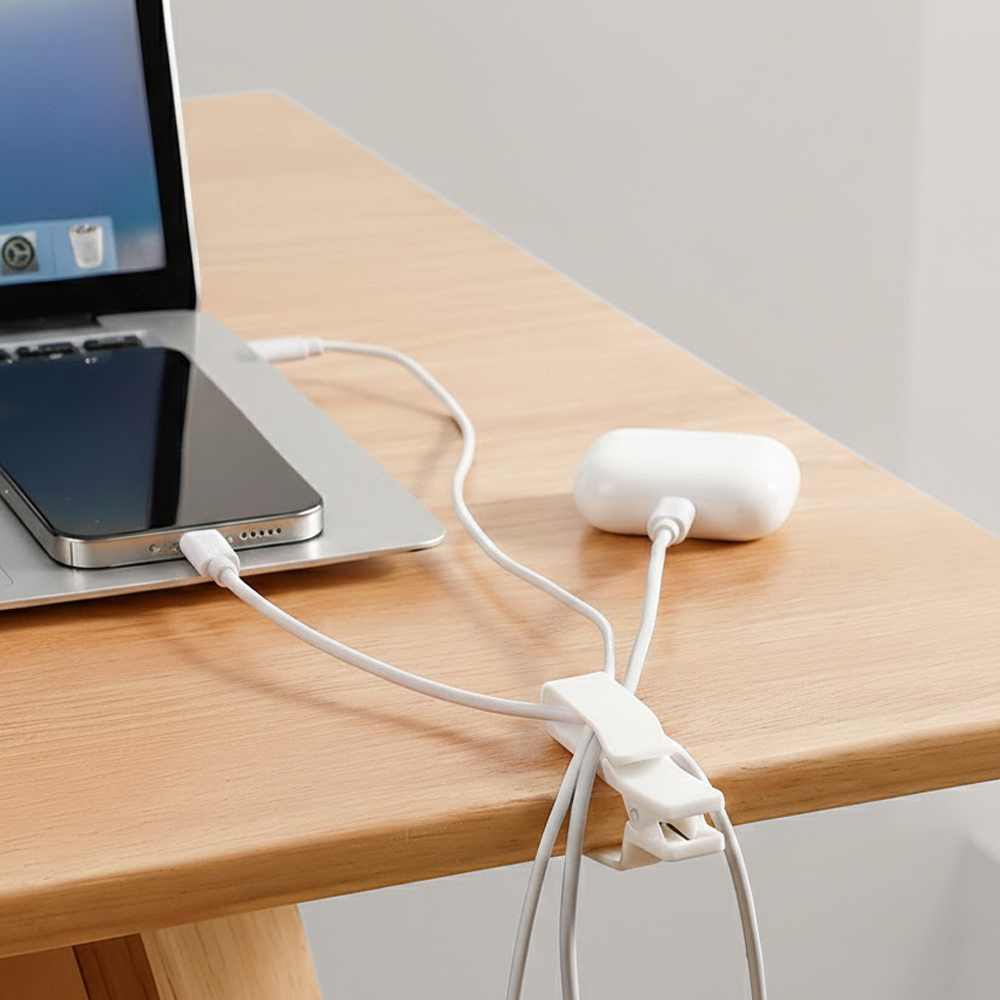 【上手家居】日式電線固定器-3入組(集線器/電線收納/理線器/充電線收納/整線器)