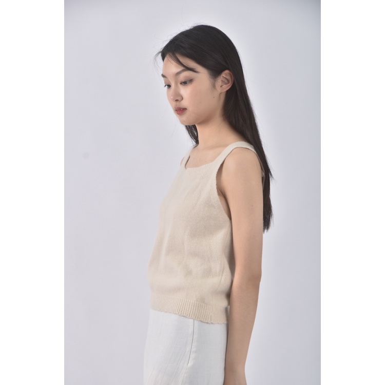 (S) 無袖杏色上衣二手衣, , large