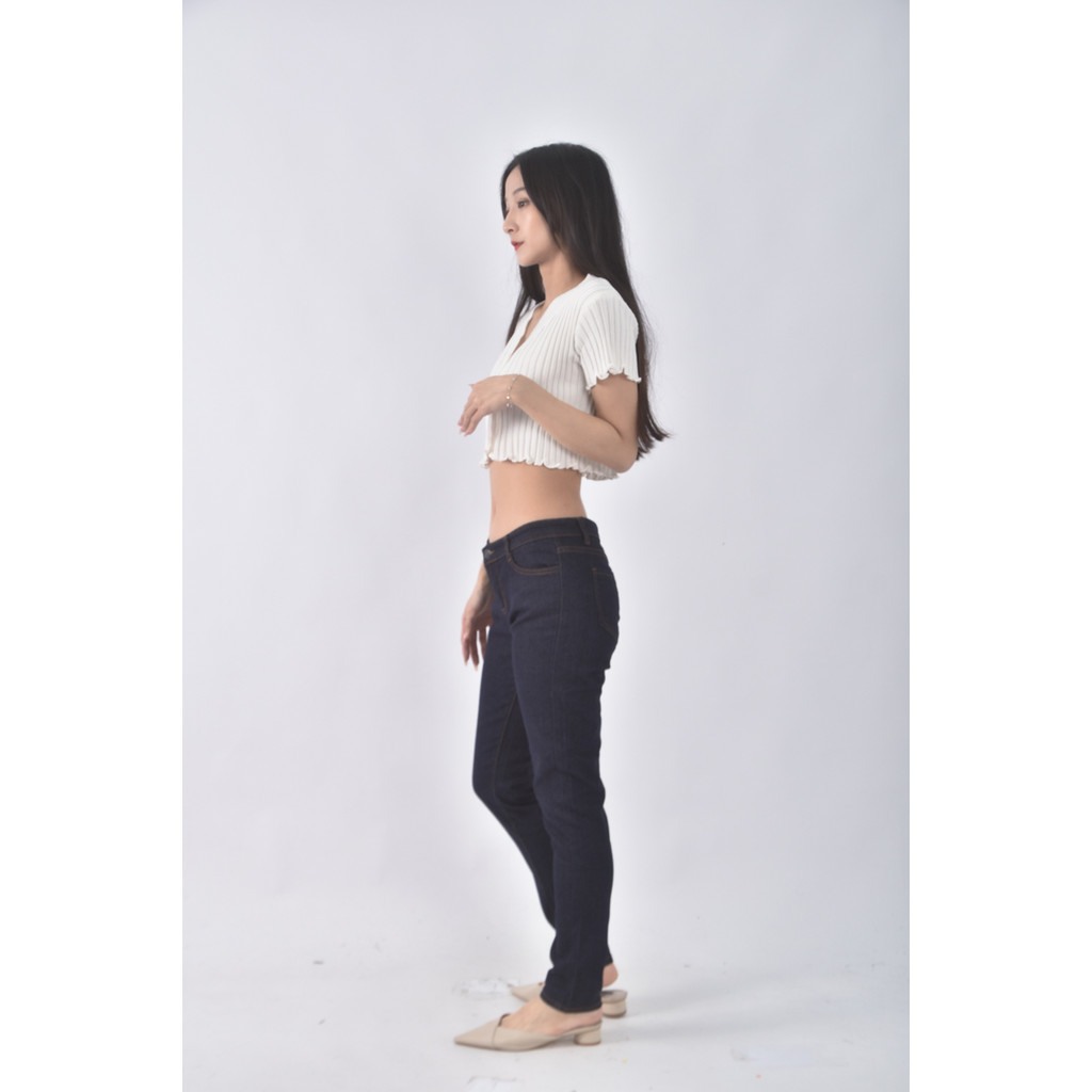 (L) heha丹寧牛仔藍色長褲二手衣, , large