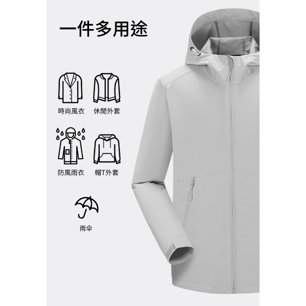 [杜戛地DZRZVD]【情侶款】230867超輕量防風防水軟殼外套 3-layered lite-Shell Jacket 適合攝氏20-30度, , large