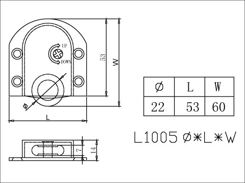 【協進五金】櫃門下輪子 BK, , large