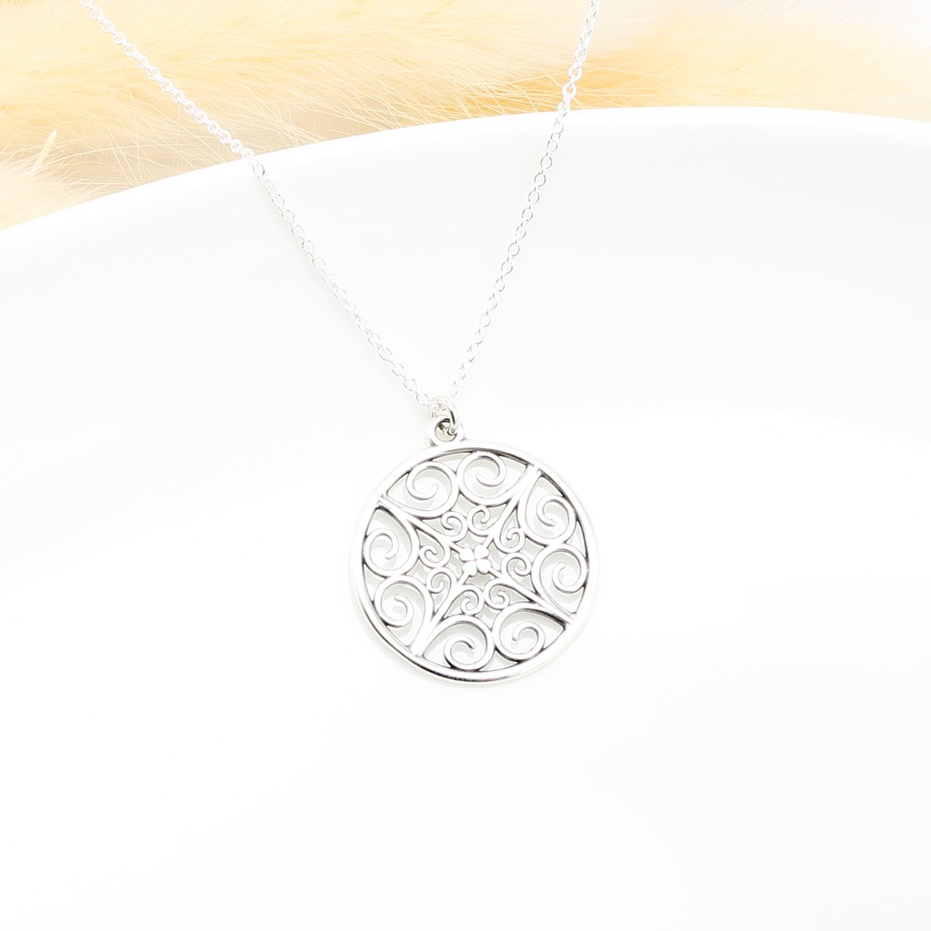 【Angel & Me】Song of Clover Filigree s925 sterling silver necklace birthday gift