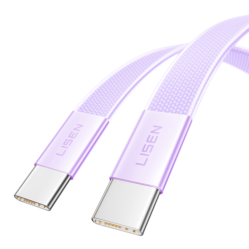 【LISEN】L601 AIR CABLE SERIES C TO C 60W 100cm PURPLE, , large