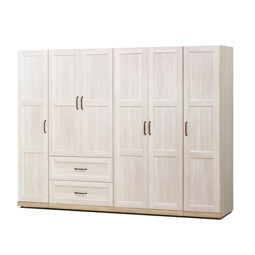 【唯熙傢俱】查理白橡木8尺衣櫃, , large