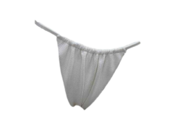 QXHEE.T. 台灣製．性感細帶高腰小細丁褲QX-M08b 象牙白-M, , large