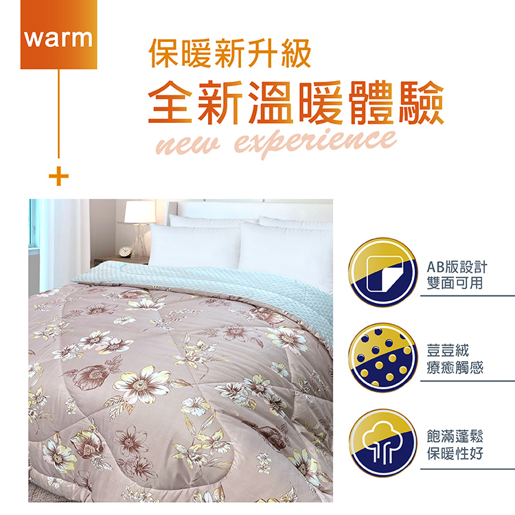 【多利寶寢具】INDIAN 珊瑚絨荳荳保暖抗菌水洗被/棉被胎-白月光, , large