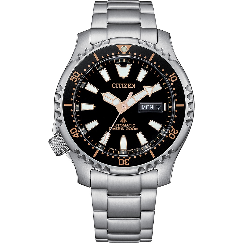 CITIZEN 星辰 PROMASTER 鋼鐵河豚復刻機械錶 附贈橡膠錶帶 NY0160-66E, , large