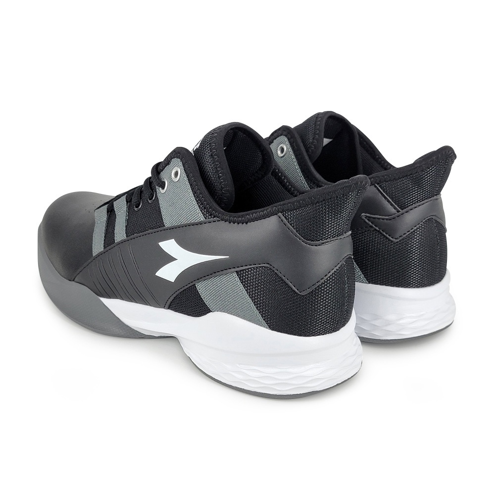 DIADORA迪亞多那 寬楦籃球男鞋 男運動鞋 寬腳板 耐用 保護後跟 輕量 彈力 吸震 減壓 緩震 耐磨 防滑 白 黑, , large