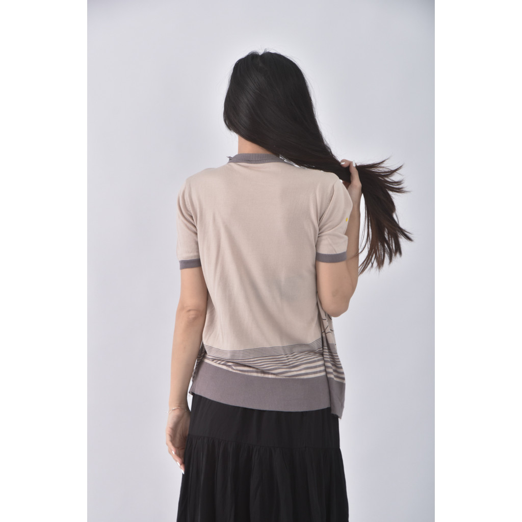 (S) 假兩件灰色短袖上衣二手衣, , large