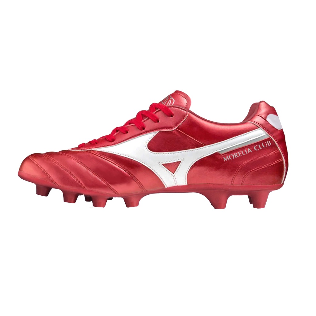 [秉宸] MIZUNO MORELIA II CLUB 成人足球釘鞋 室外足球鞋 珠光紅 P1GA221660 22FWO, , large