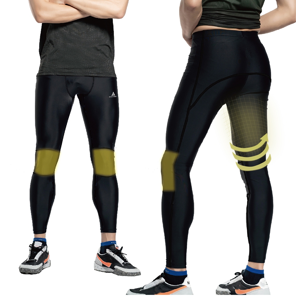 【AREXSPORT台灣製】AS-9471 壓縮褲男 登山壓力褲 護膝壓力褲 萊卡 男緊身褲 (膝蓋耐磨加強) 訓練登山, , large