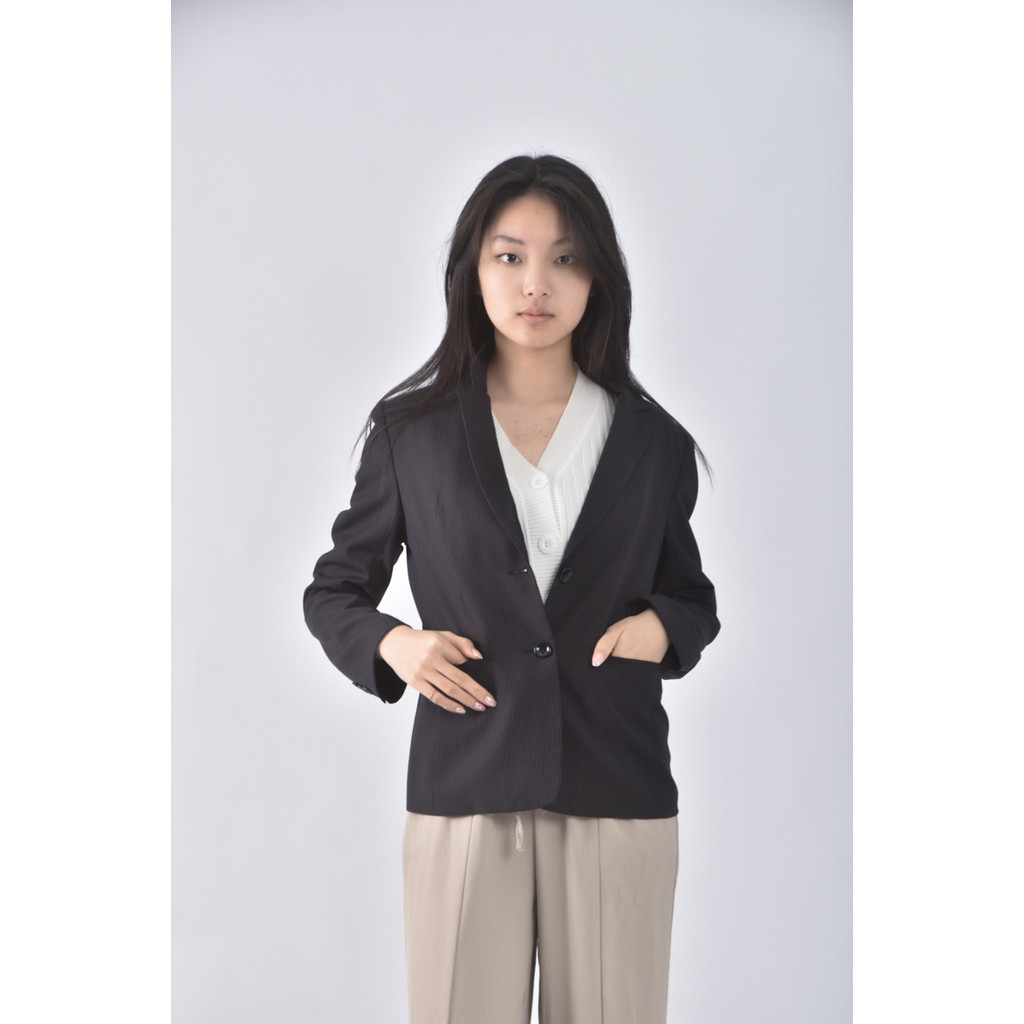 (S) office star西裝黑色外套二手衣
