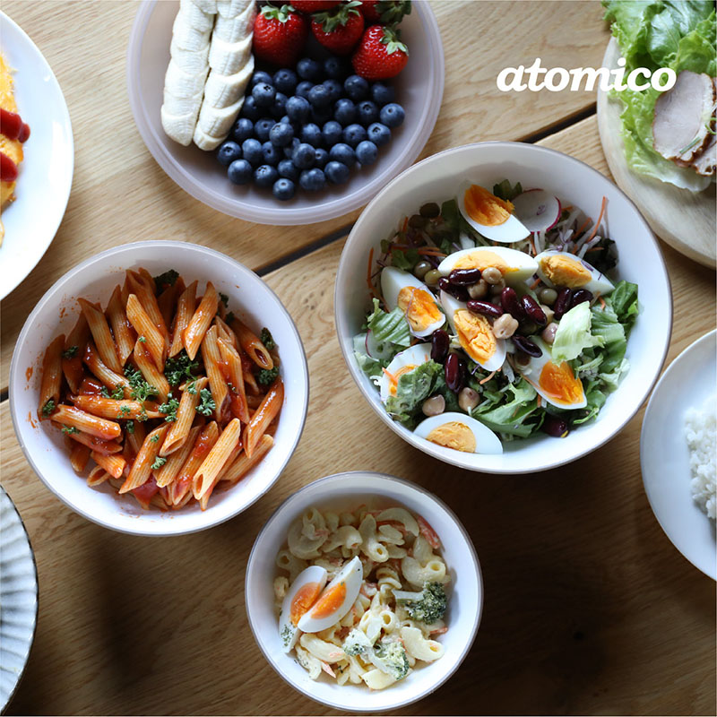 【CB JAPAN】atomico系列 抗菌可微波多功能調理盆5入組, , large