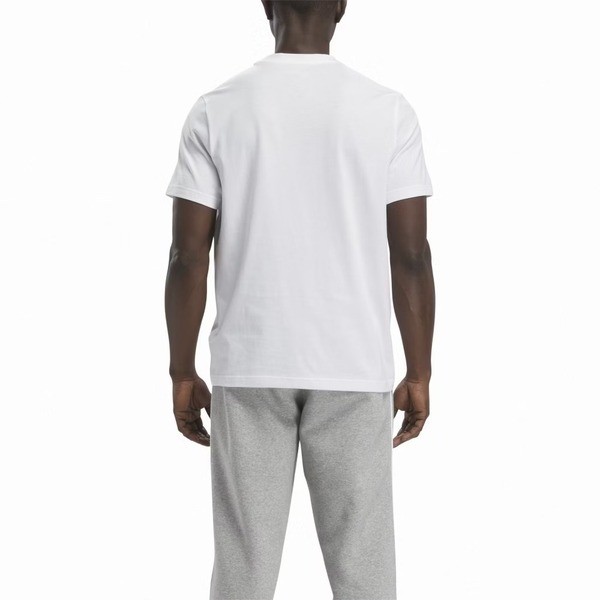 Reebok Identity Big Logo Tee 男 短袖 上衣 T恤 白 [100037049], , large
