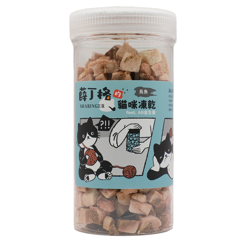 【SHARINGER 薛丁格】益生菌貓咪凍乾 70g-烏魚丁, , large