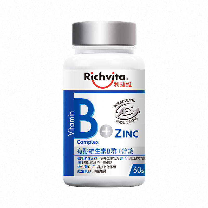 RichvitaVitB complex + Zinc with Enzyme, , large