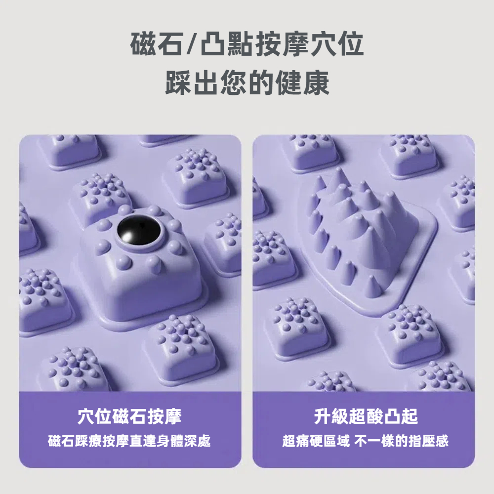 【A&R】超慢跑馬卡色系智能計時按摩墊 - 紫色, , large