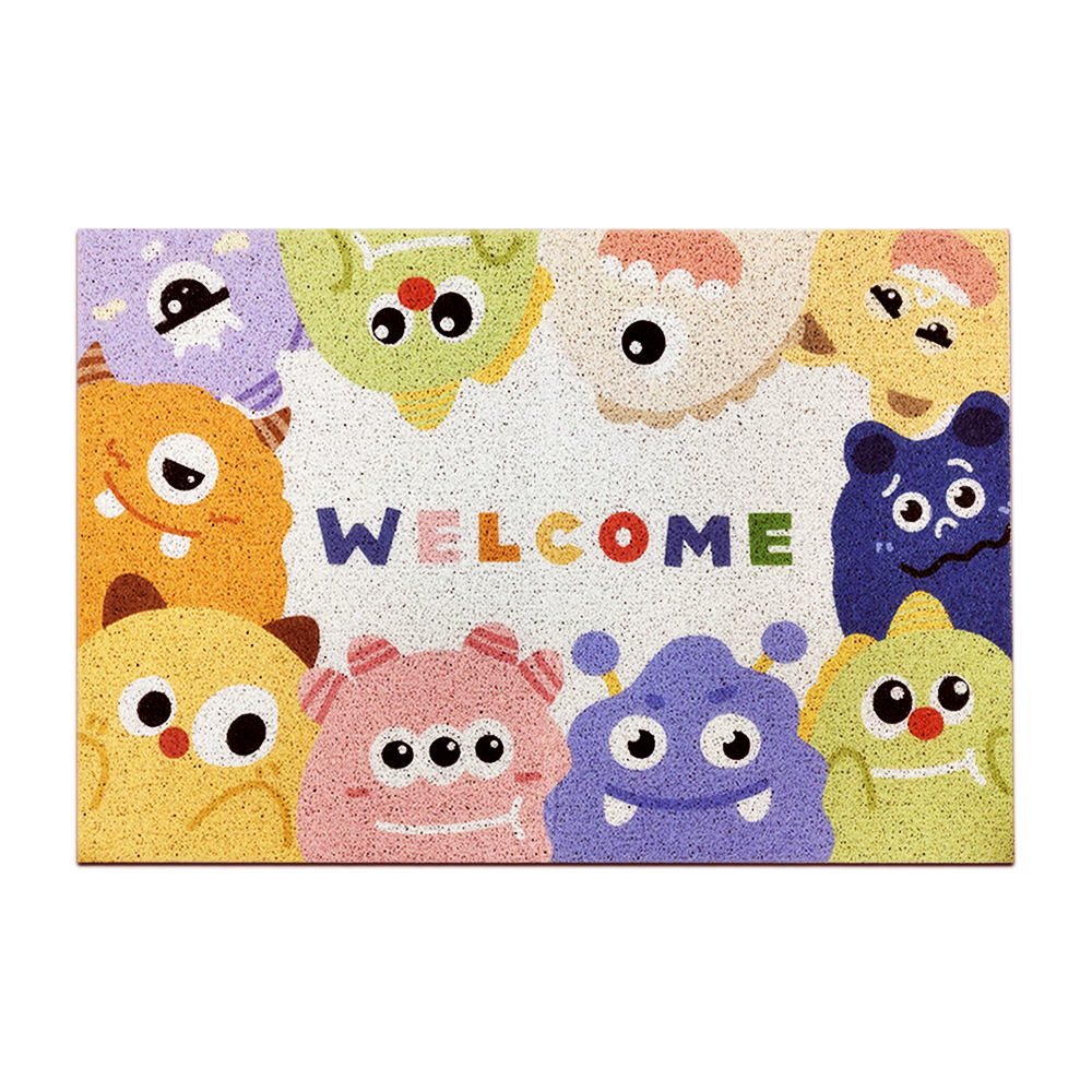 【上手家居】怪獸刮泥地墊60x90cm 絲圈地墊Welcome 60x90cm(玄關地墊/腳踏墊/絲圈地墊/門口地墊/刮沙地墊/大地墊/大門地墊/進門地墊), , large