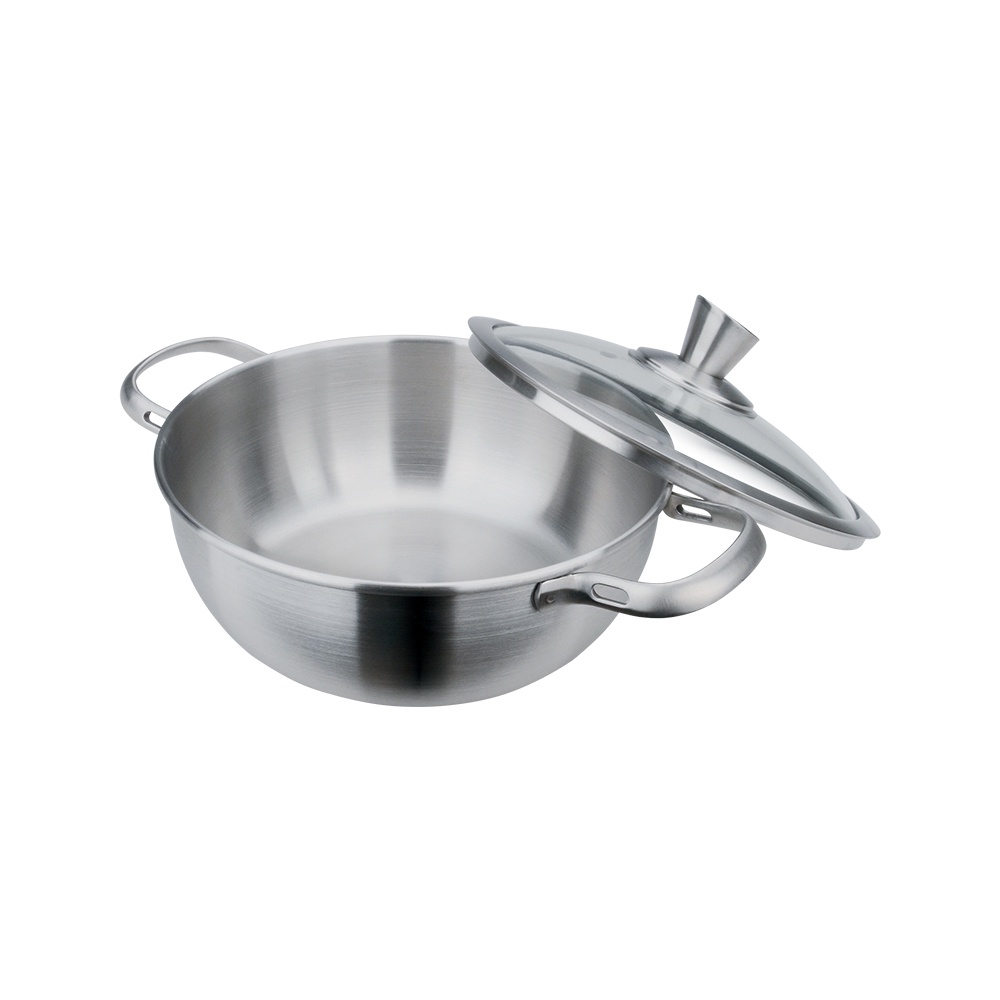 Miyaco 米雅可 經典316不銹鋼美味萬用鍋湯鍋調理鍋附蓋 26cm-Leidea樂德兒