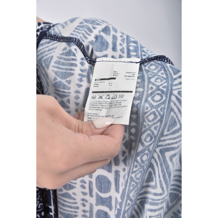 (M) iroo質感無袖藍色洋裝二手衣, , large