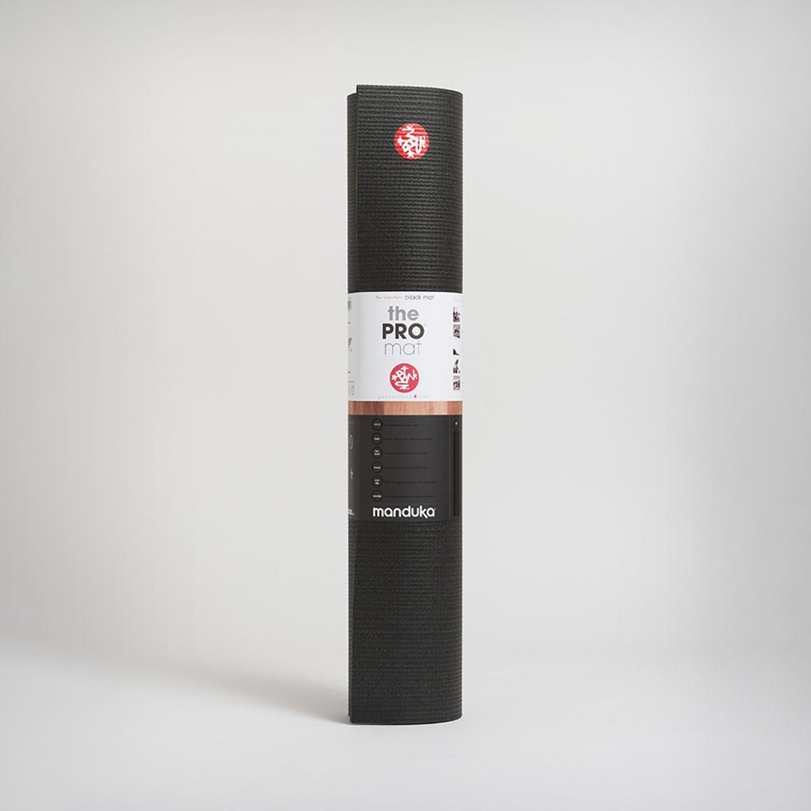 【LOTUS】Manduka PRO Mat 瑜珈墊 6mm Black黑色 德國製 PVC瑜珈墊 台灣公司貨 現貨免運, , large