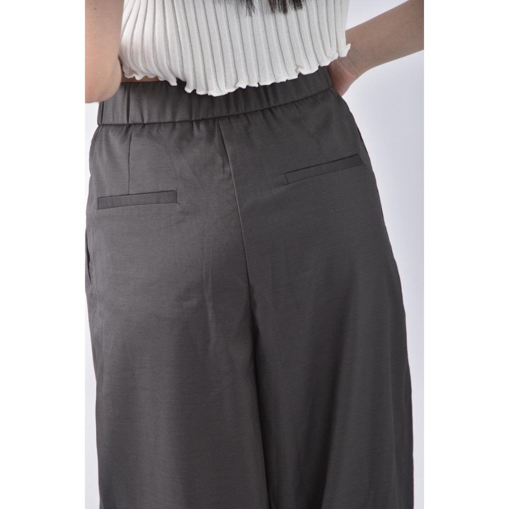 (L) studio doe高腰質感棉質綠色長褲二手衣, , large