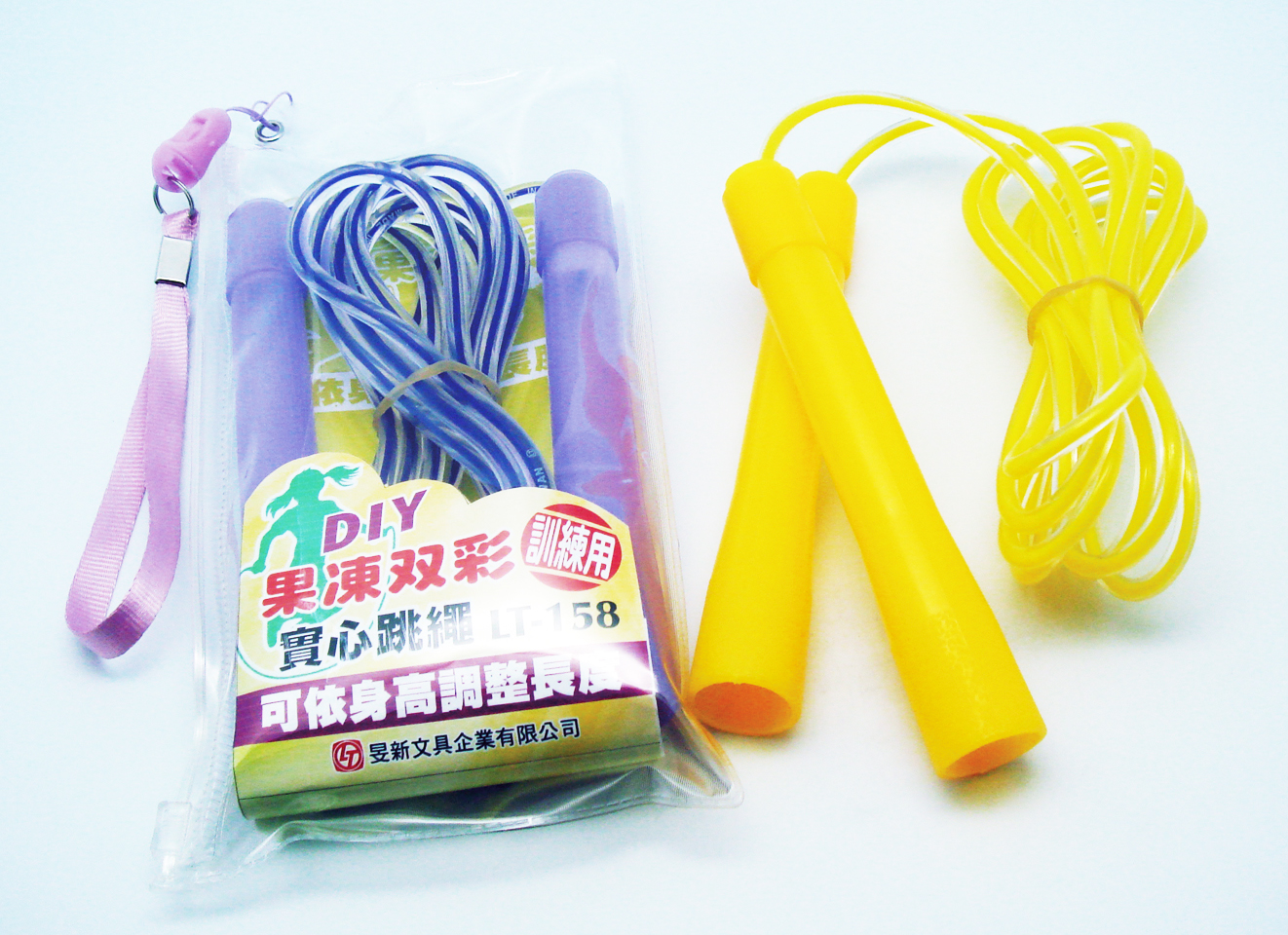 【龍品文創】雷鳥LT-158 850果凍雙彩實心跳繩-1條入-顏色隨機, , large