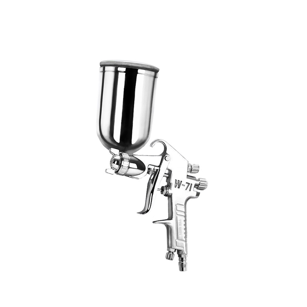 【TOPWAY】專業型15孔重力式氣動噴漆槍 附漆杯400cc W-71G W71G 孔徑1.5mm 霧化綿密 油漆噴槍, , large