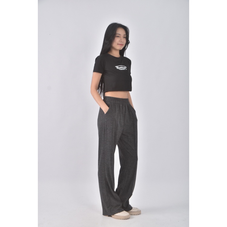 (S) 【智恩私服】高腰質感灰色長褲二手衣, , large