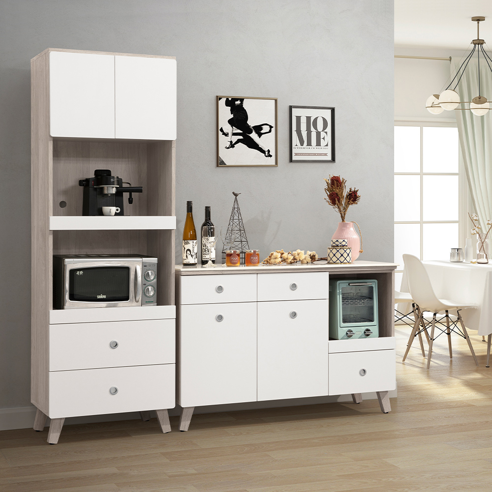 【唯熙傢俱】溫妮淺灰雙色2尺電器櫃, , large