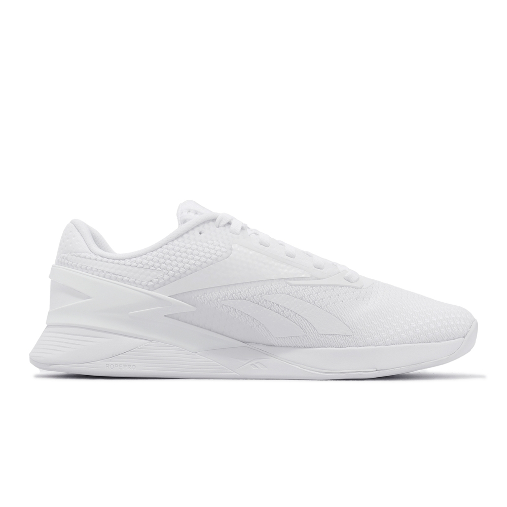 Reebok NANO X3 CrossFit 小白鞋 男女鞋 訓練鞋 純白 100033777 US13 US14, , large