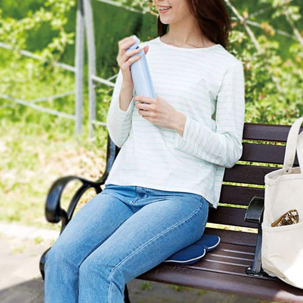 【日本COGIT】蜂巢凝膠 蝶型可攜式 透氣 涼感舒壓 坐墊 靠墊-大地棕(日本限量進口), 大地棕, large