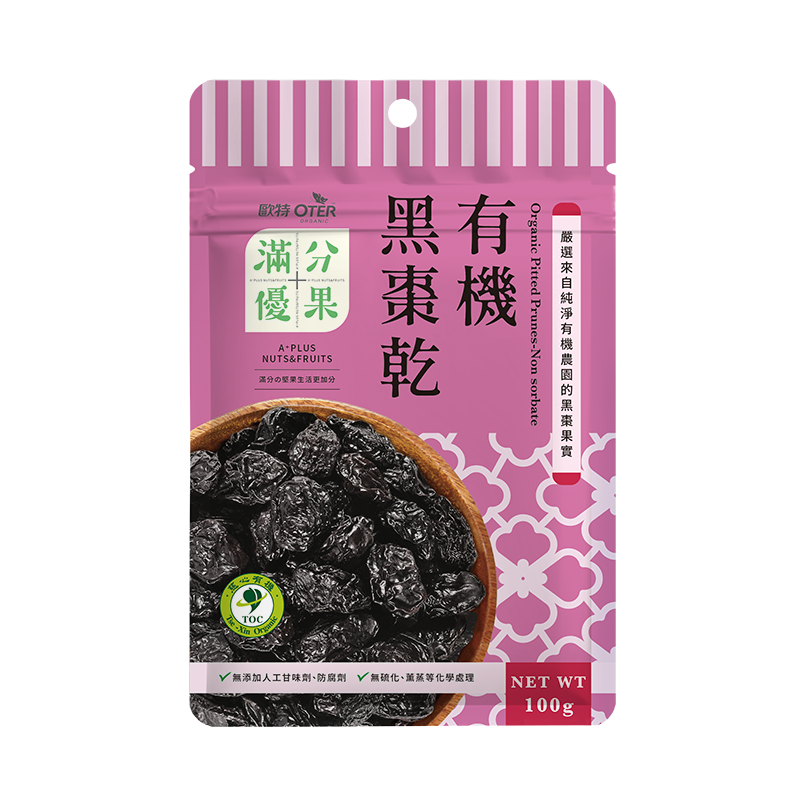 歐特滿分優果-有機黑棗乾100g, , large