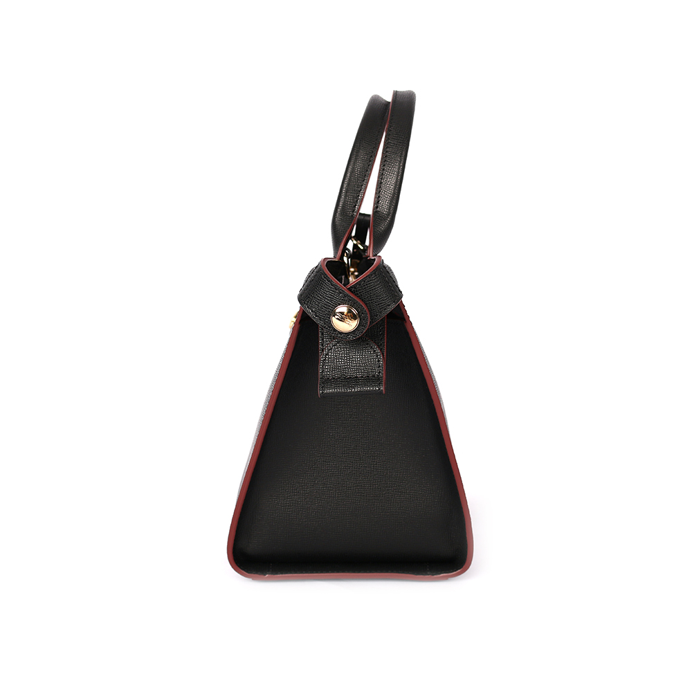 LONGCHAMP 硬殼牛皮水餃二用包/黑色, , large