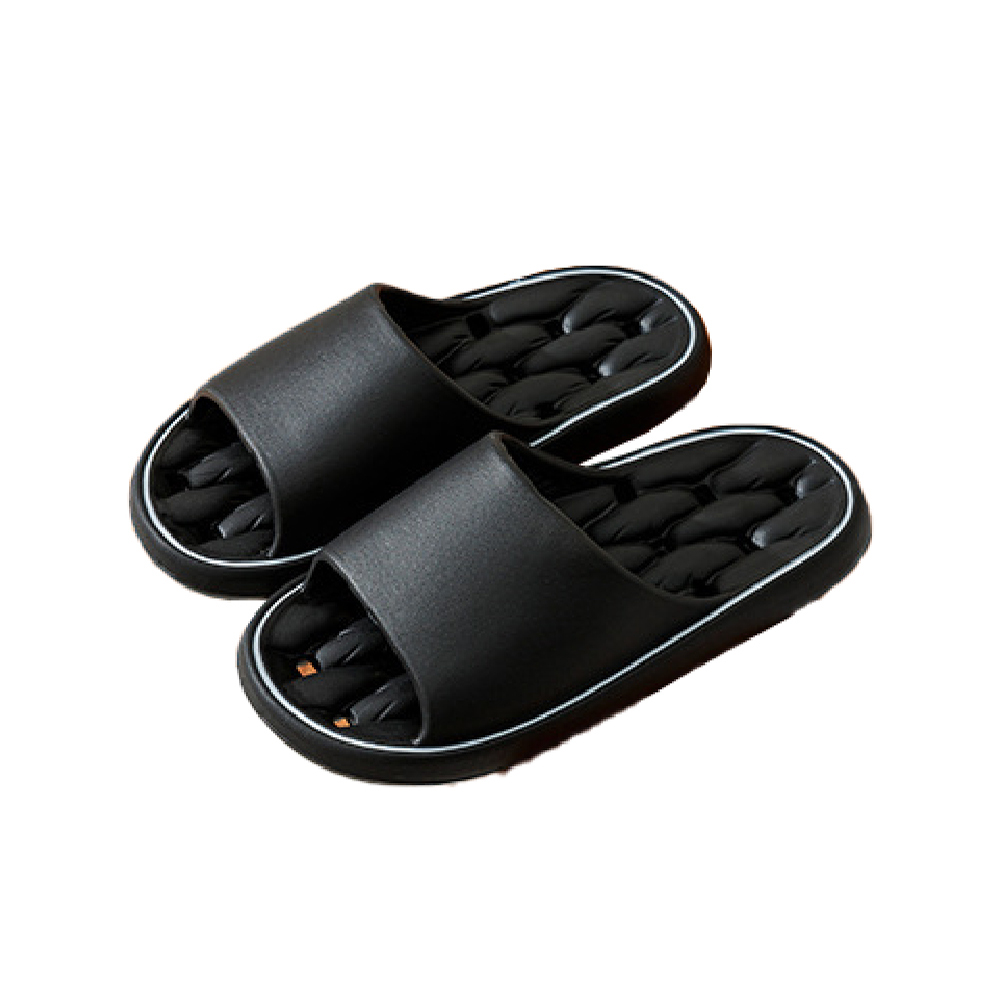 Hollow-Out Anti-Slip Soft Cushion Bathroom Slippers, , large