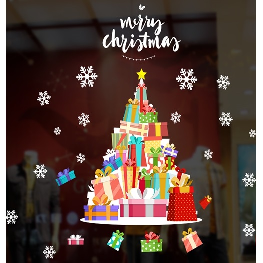 聖誕靜電窗貼, , large