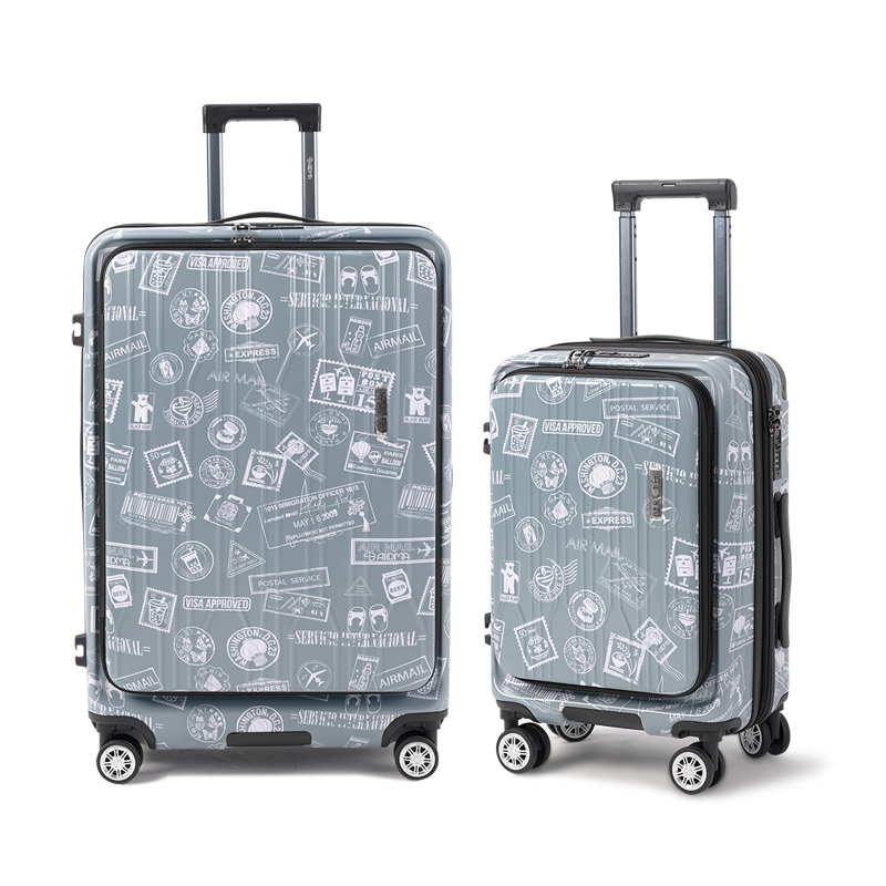 【Alldma鷗德馬】29吋台味郵戳雙開箱AD25-鼠草綠郵(贈保護套CF7), , large