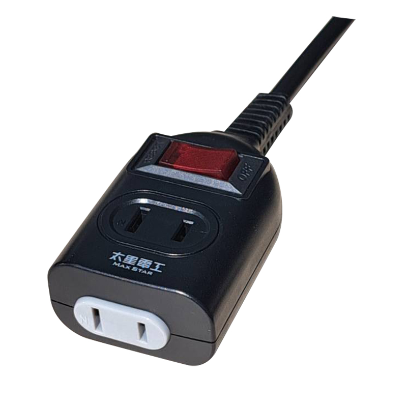 1-plug 2-plug extension cord/2P15A21feet, , large